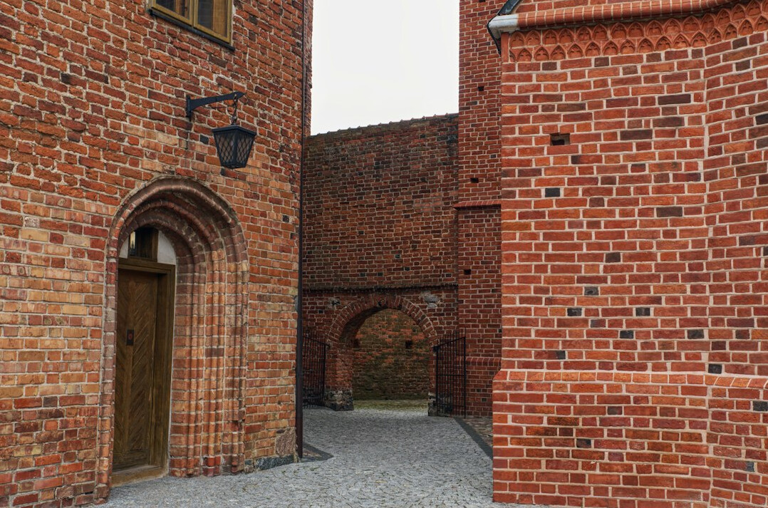 polish old town cobblestone street